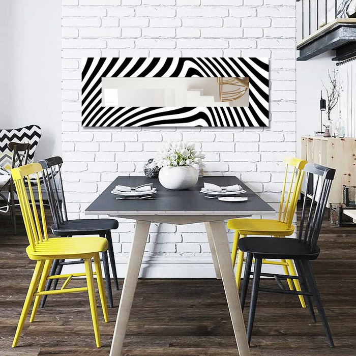 Wallity Espejo Decorativo 40120YMA-35 40x120 cm con Marco de Madera